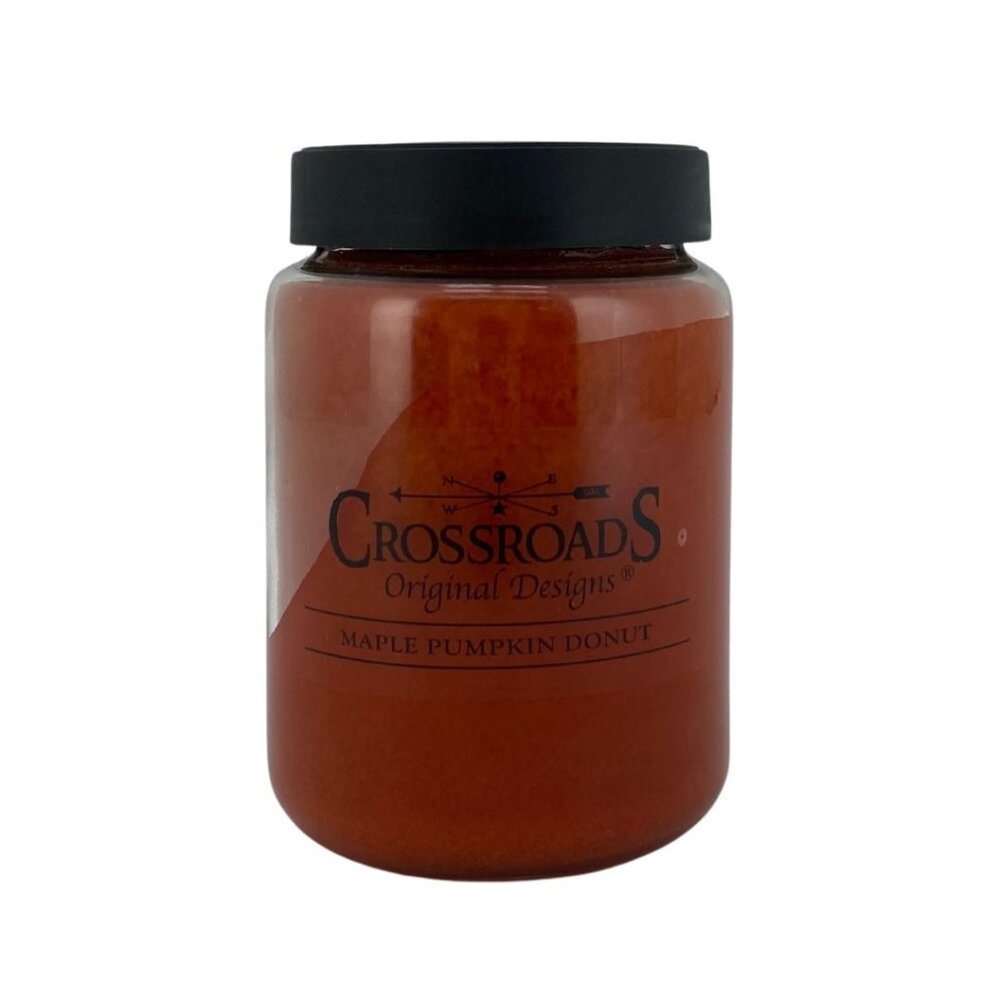 Crossroads 26oz Double Wick Candle | Maple Pumpkin Donut | Glass Jar **NEW